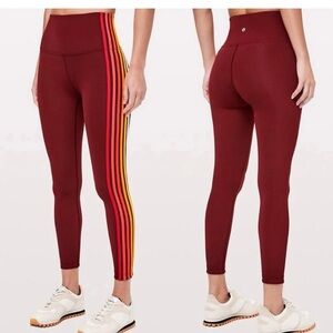 Lululemon Take A Hint leggings 
Deep Rouge.  Size 8